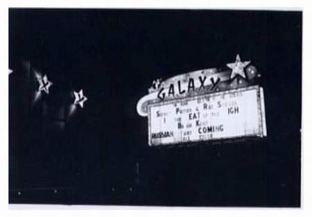 Galaxy Drive-In Theatre - Marquee April 1966